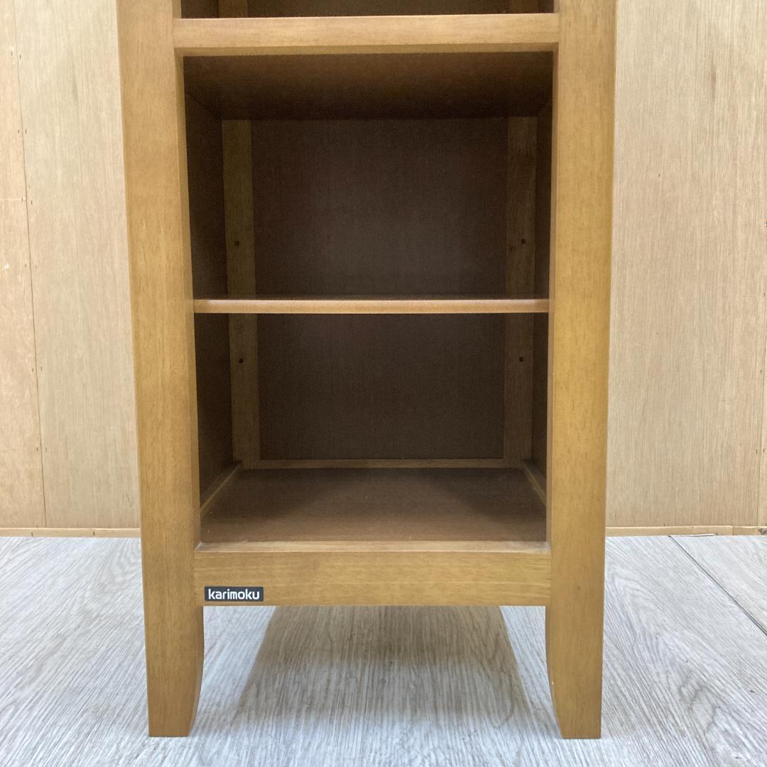 【カリモク】電話台　ラック　棚　花台　サイドチェスト　スリッパラック