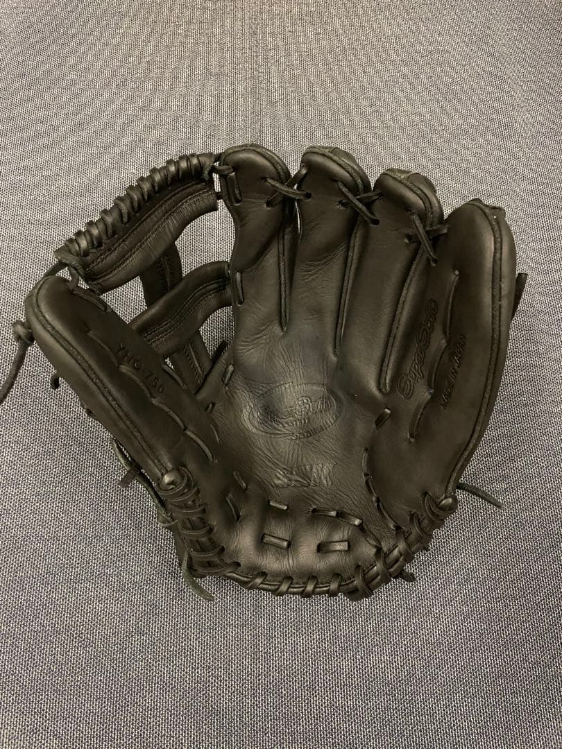SSK 野球 軟式グローブ 一般用　大人　右投げ　グラブ　内野手　右利き　黒