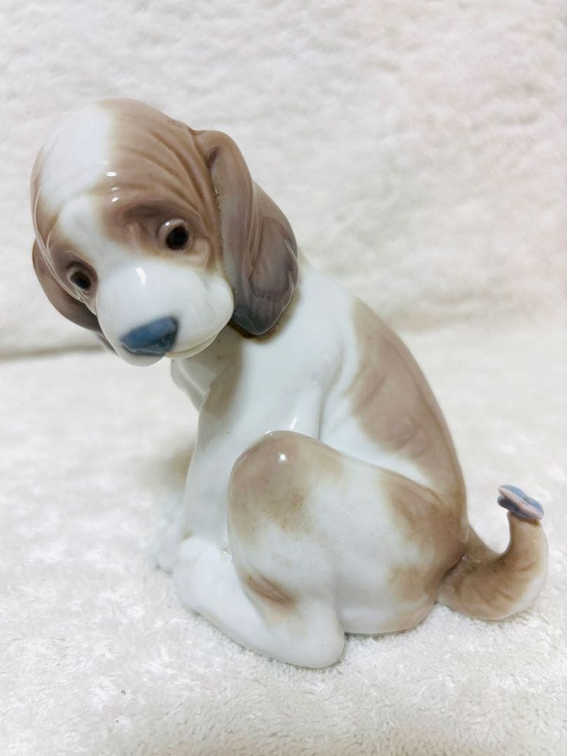 リヤドロ　LLADORO マイフレンド　犬　尻尾に蝶々