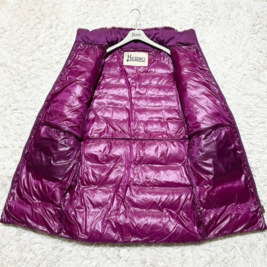 美品 ヘルノ ダウンコート 切り替え エコファー