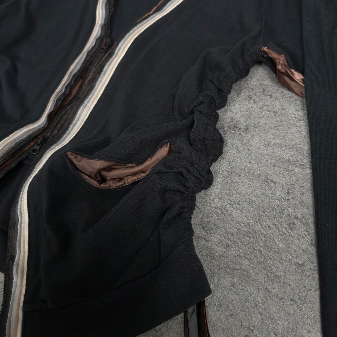 PPFM 00s y2k フリンジ スウェット カーディガン ピーピーエフエム