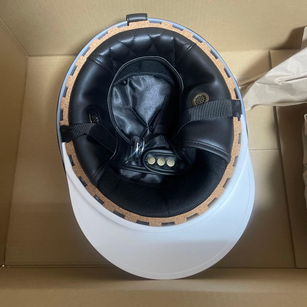 コルク半　三つボタン　黒