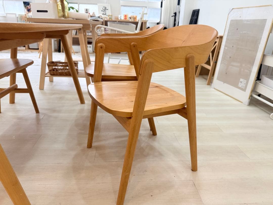 KEYUKA ヨナス ダイニングテーブル アームチェア 2脚 ＋ベンチセット