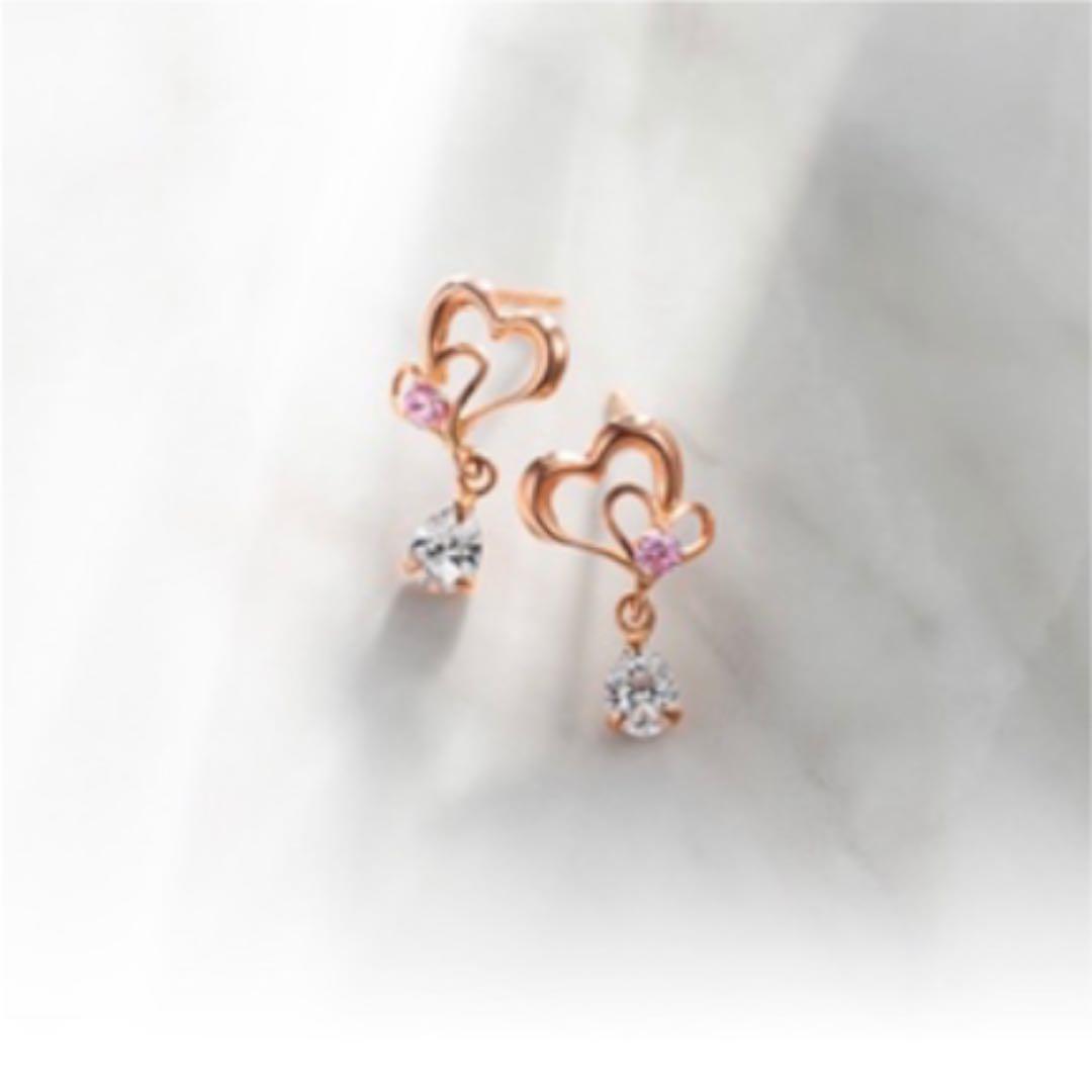 4℃   K10ピンクゴールドピアス