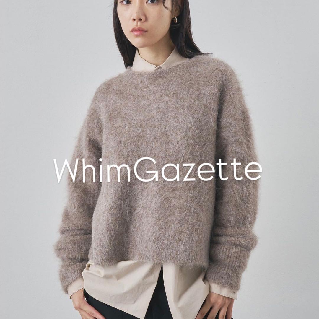 【美品】2025WhimGazette スーリーアルパカクルーネックプルオーバー