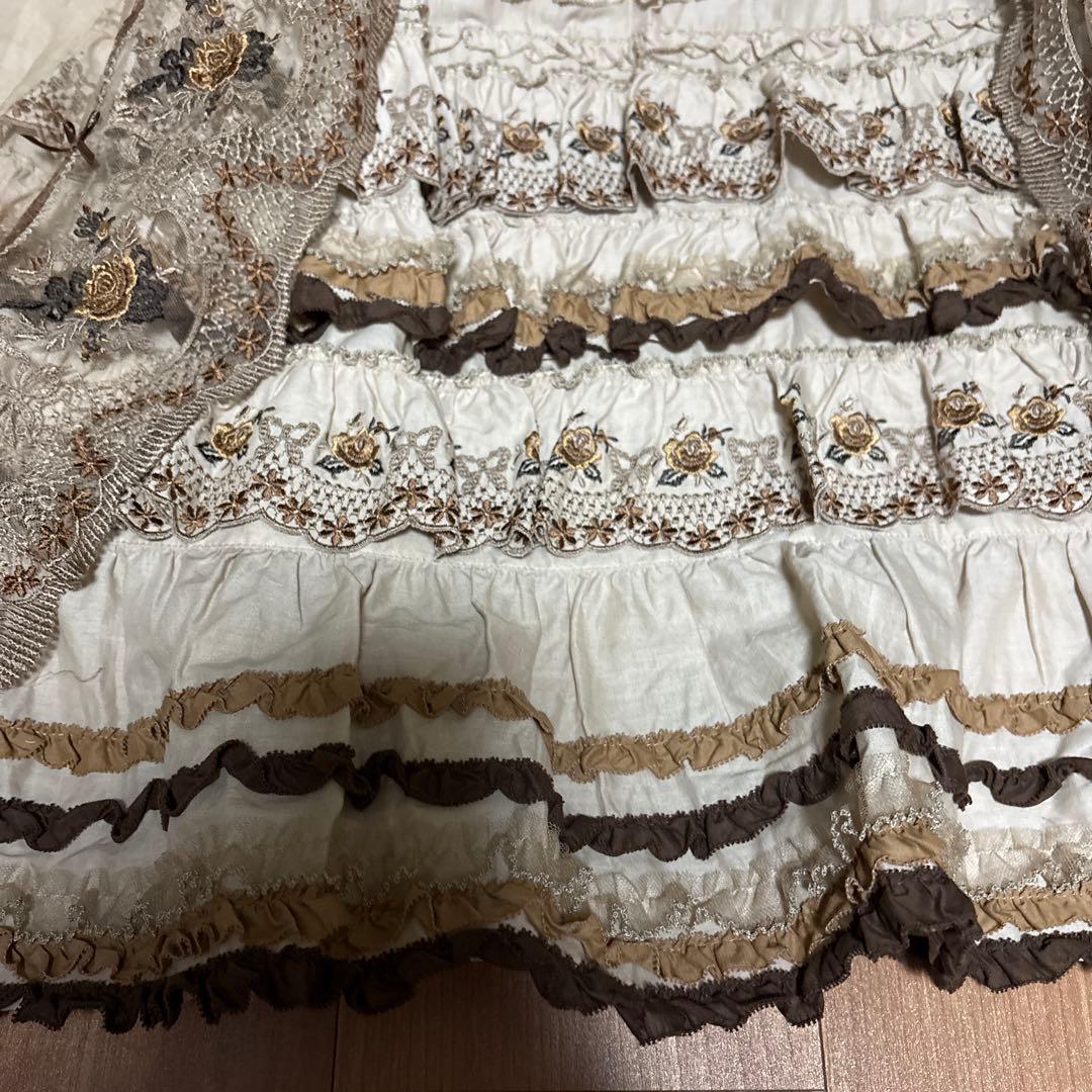 最終値下げ、新品タグつき、ピンクハウススカート。モカ