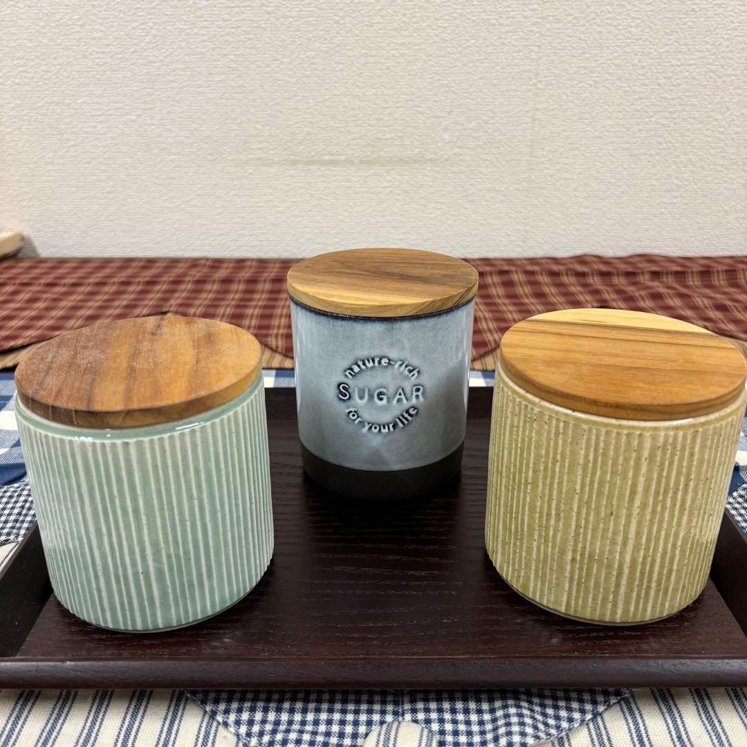 LOLO 陶製キャニスター　３個セット❣️バラ売りできます‼️
