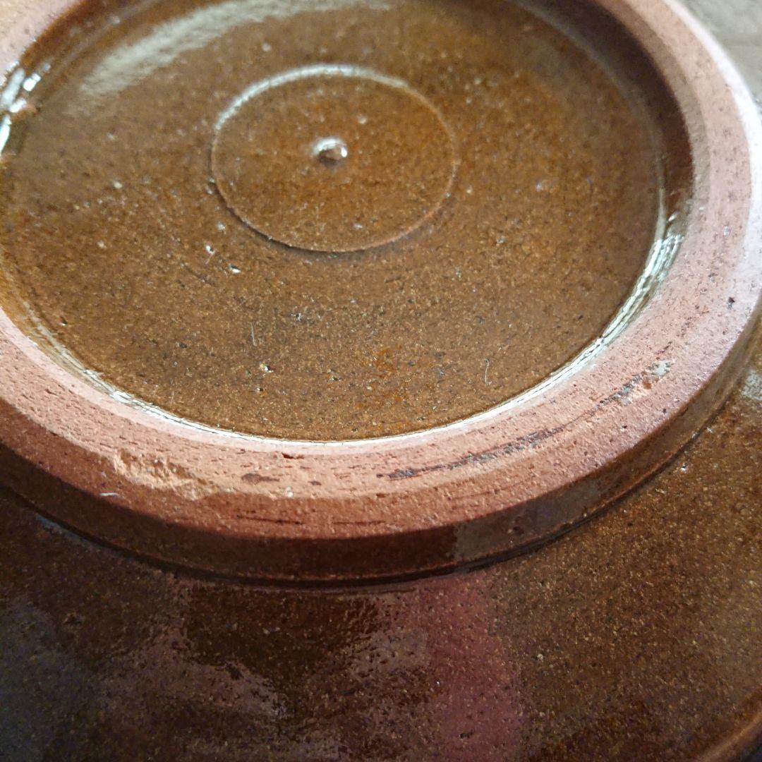 未使用 民藝 布志名焼 スリップウエア 皿 深皿 深鉢ヴィンテージ 食器 湯町窯