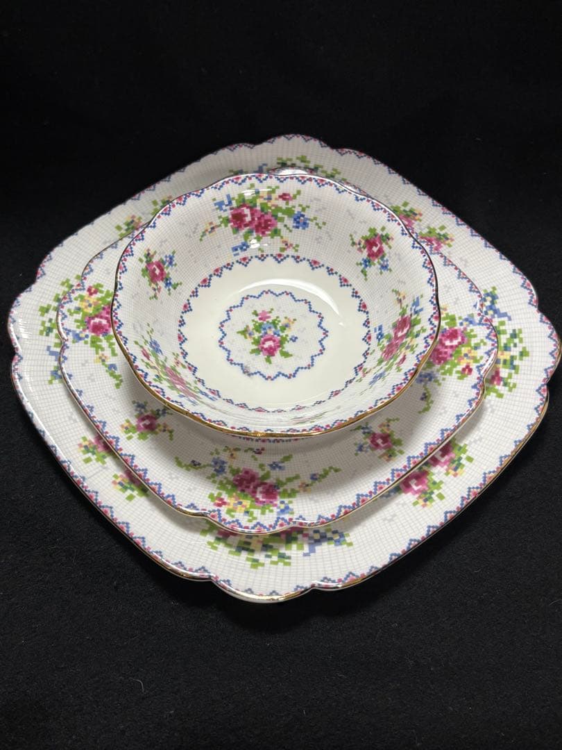 ロイヤルアルバート　プチポワン3点　5セット