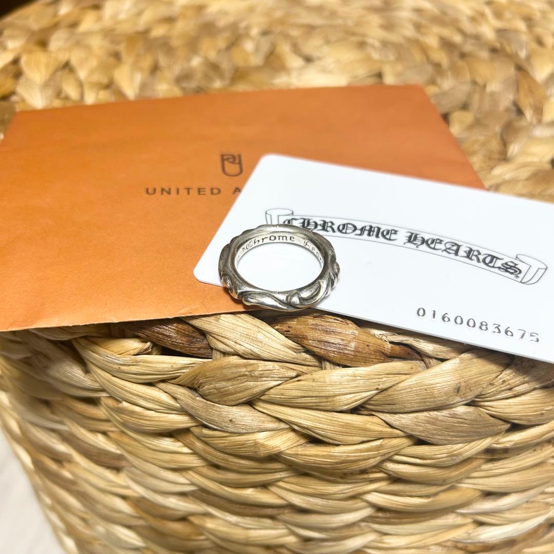 Chrome Hearts スクロールバンド　シルバーリング　19号