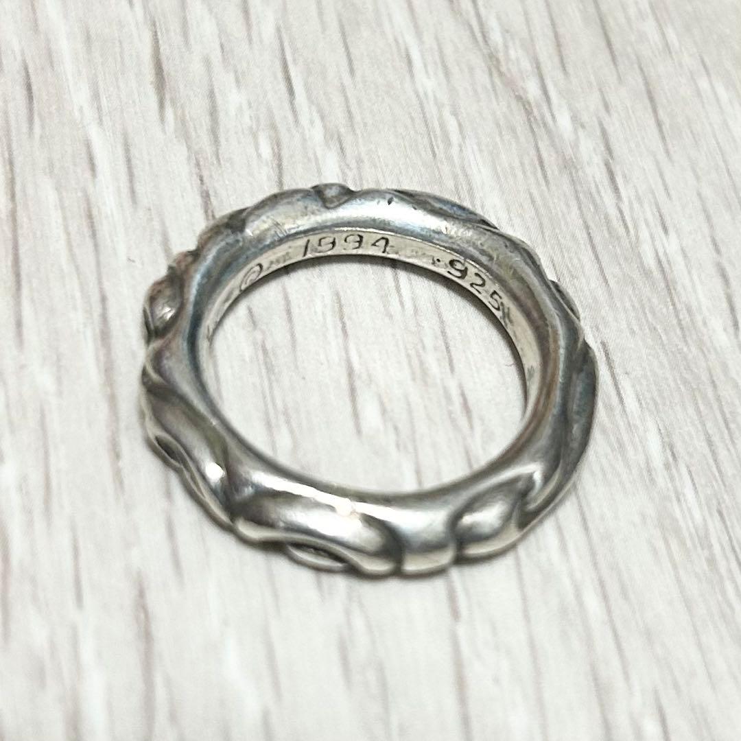 Chrome Hearts スクロールバンド　シルバーリング　19号