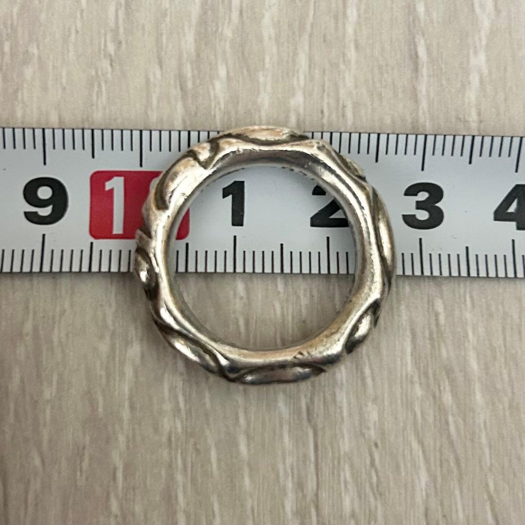 Chrome Hearts スクロールバンド　シルバーリング　19号