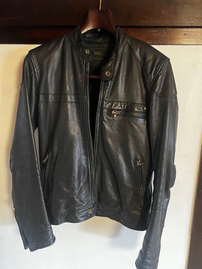 HYSTERIC GLAMOUR ブラックレザーライダースジャケット Mサイズ