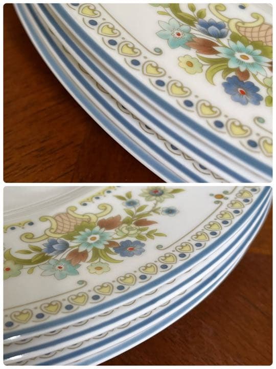 【黒壺美品】ウェッジウッド★ピーターシャム★ディナー皿　4枚