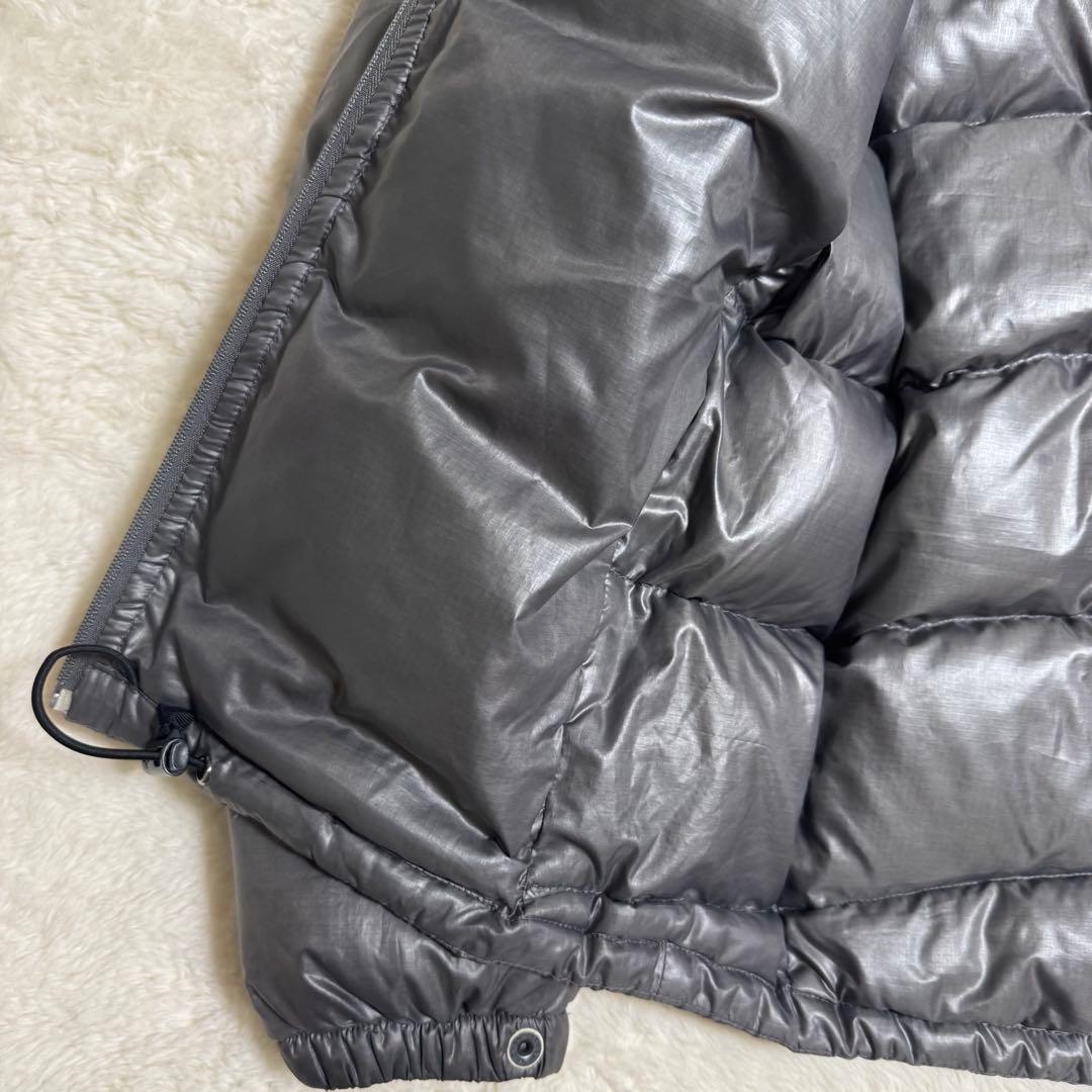 00s Marmot puffy jacket S銀短丈y2kドローコード