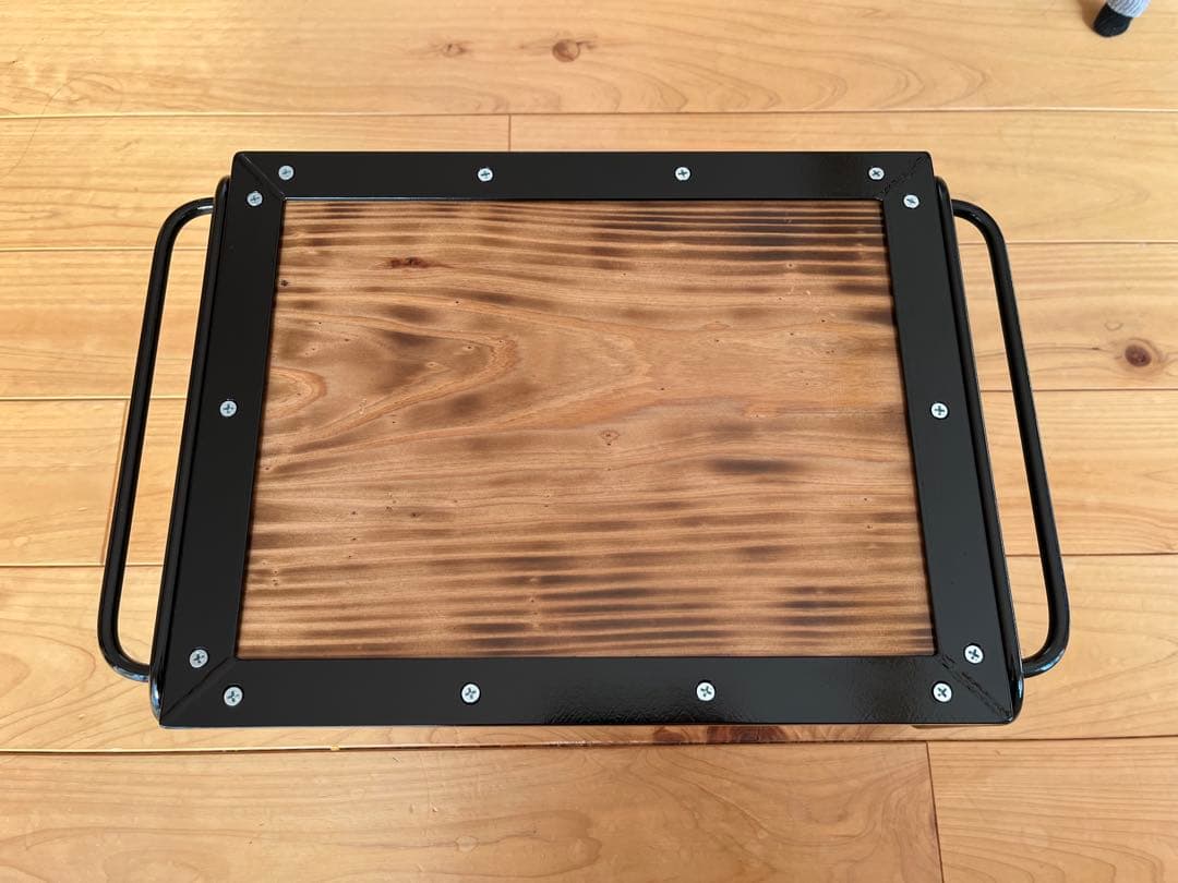 アイアンテーブル　アウトドア　キャンプ　天然木　BBQ ハンドメイド