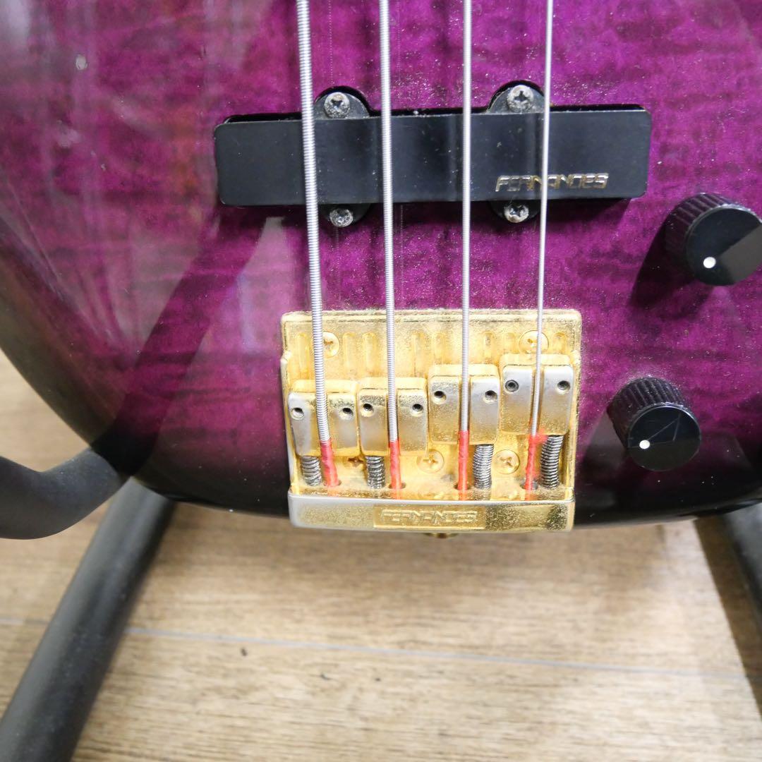 Fernandes エレキベース 紫 4弦
