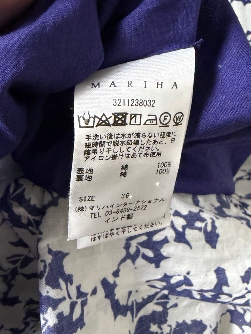 MARIHA × TOMORROWLAND 花柄ワンピース