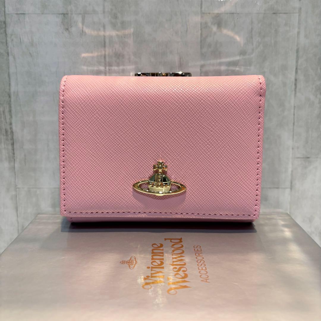 Vivienne Westwood 3つ折り財布 / サフィアーノピンク