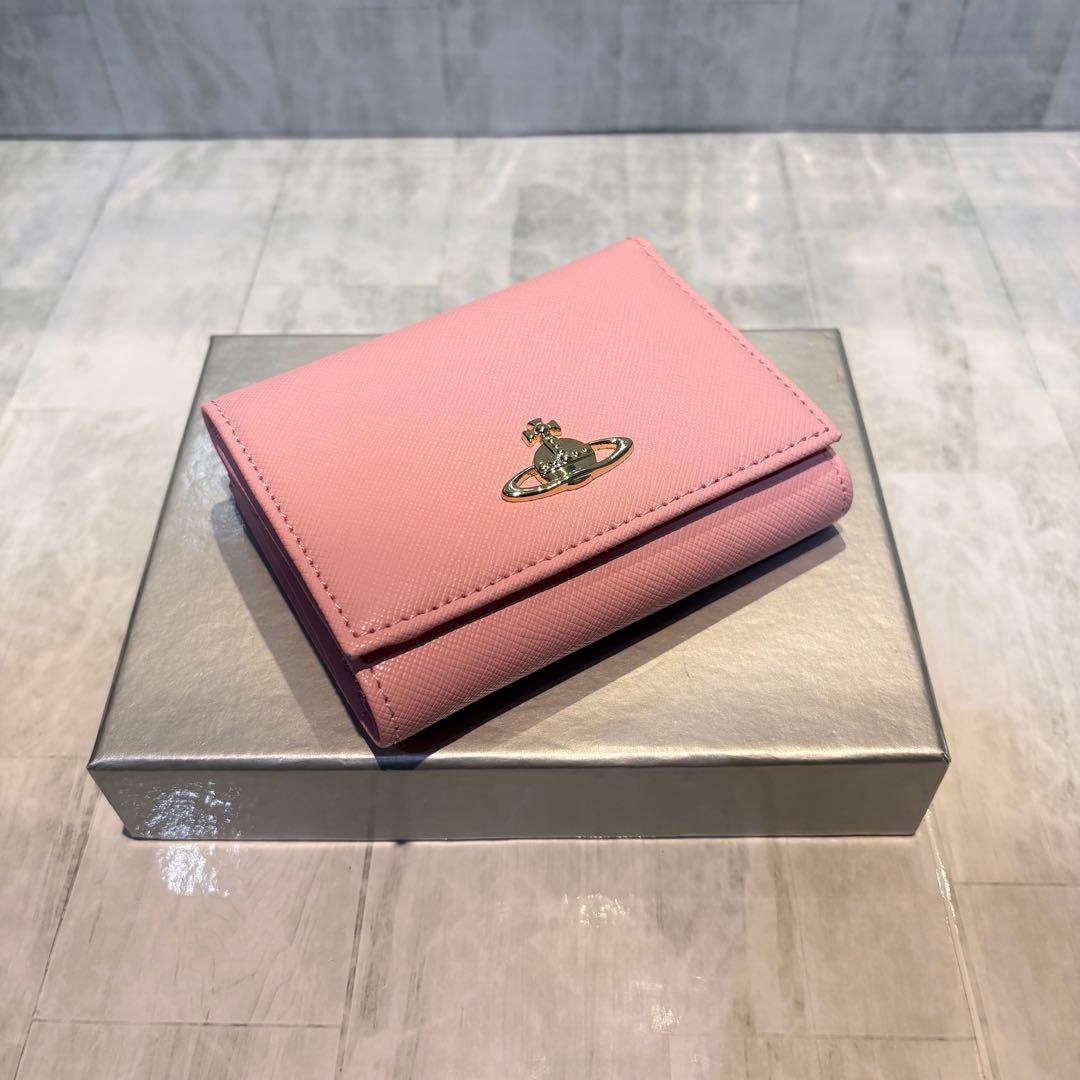 Vivienne Westwood 3つ折り財布 / サフィアーノピンク