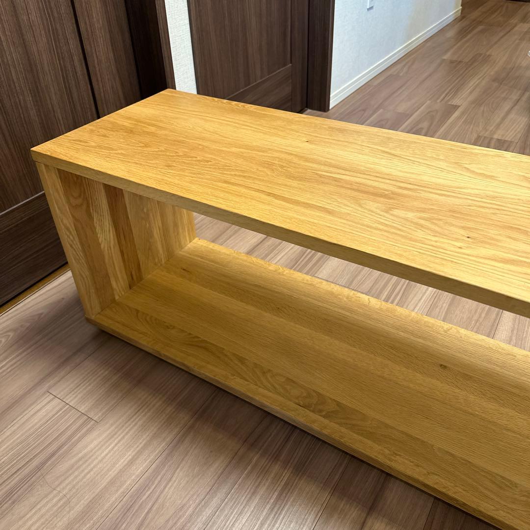 無印良品 廃盤 オーク材 テーブルベンチ