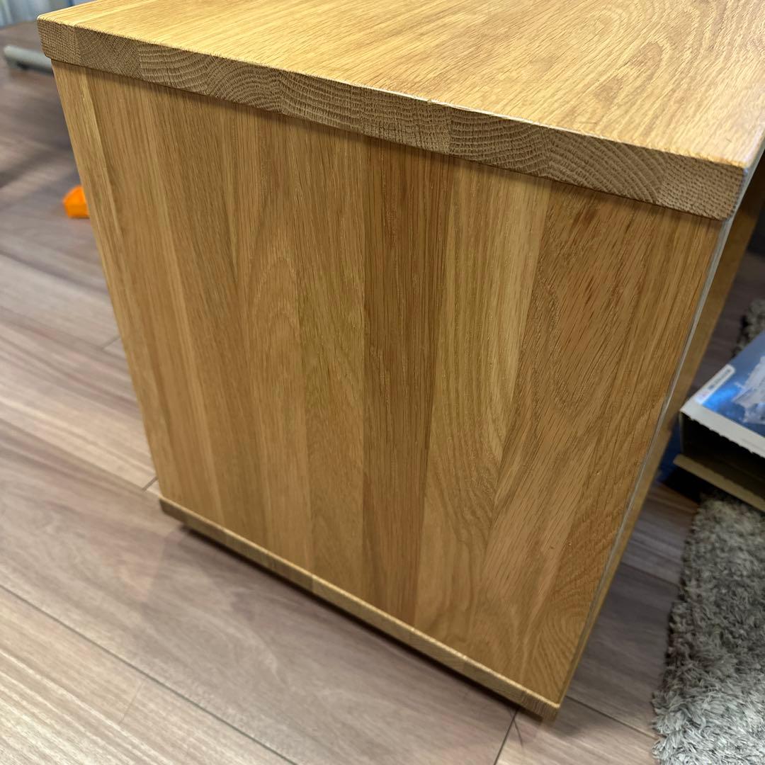 無印良品 廃盤 オーク材 テーブルベンチ