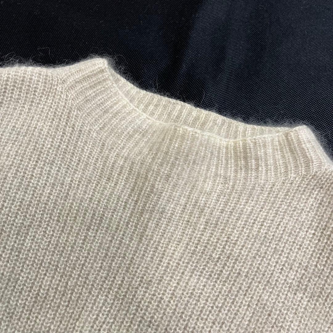 evam eva ヤクニットプルオーバー ベージュ 近藤ニット セーター