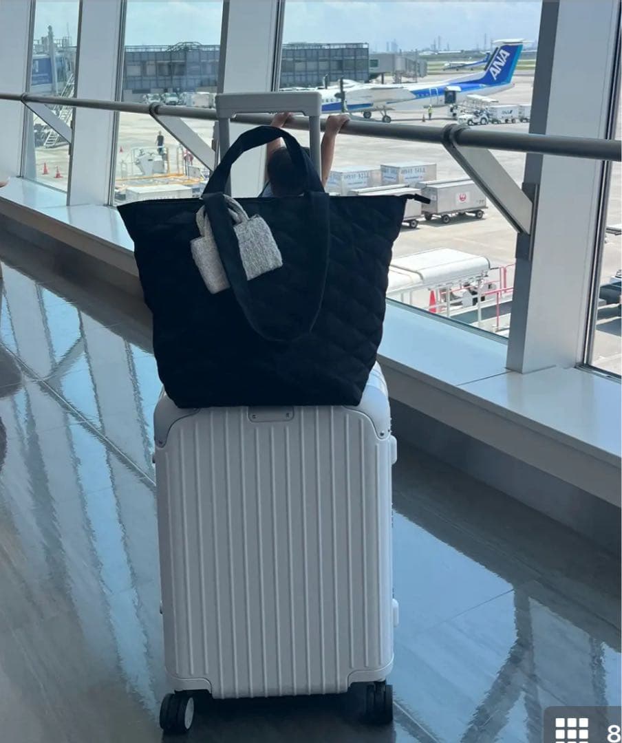 soleile ソレイル 撥水加工 2way ブラックトートバッグ