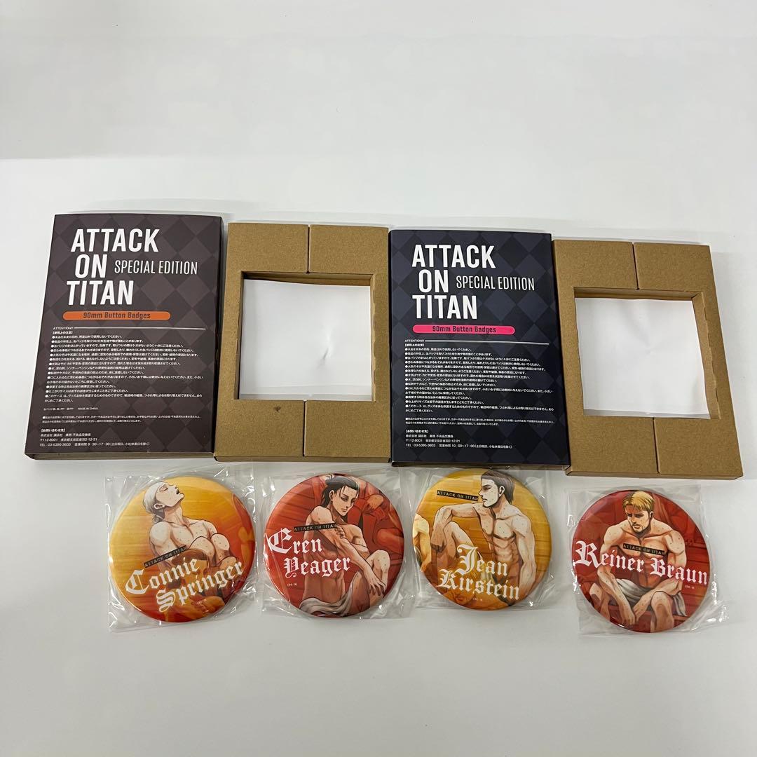 進撃の巨人 漫画 全巻セット 全34巻セット オリジナルDVD 缶バッジ まとめ