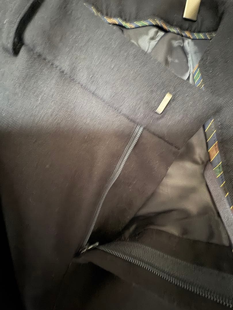 アオキ　レミュー　ネイビー　パンツスーツ　3L セットアップ　ウール88% 冬