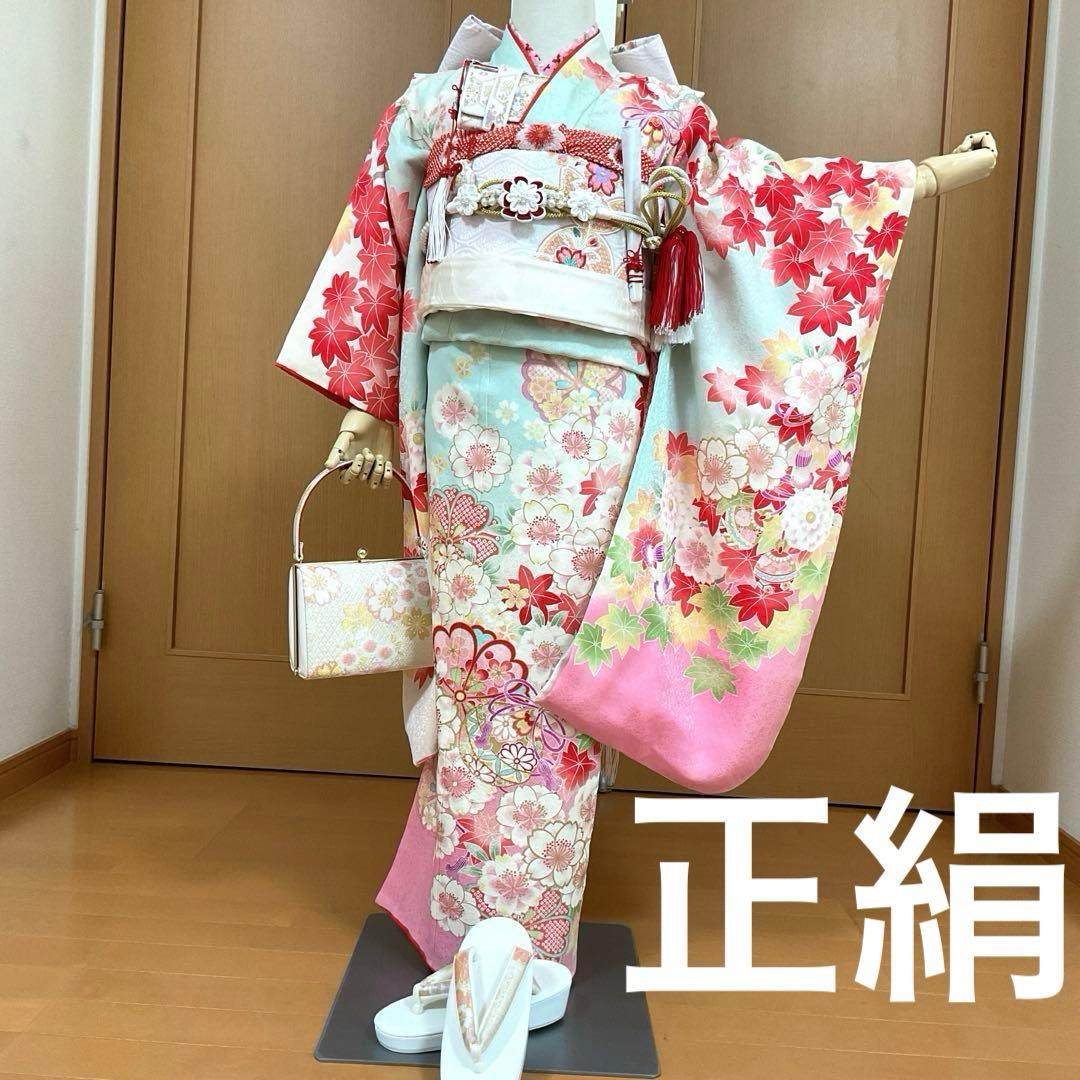 コロ助　No.53 七五三　7才　　正絹着物セット