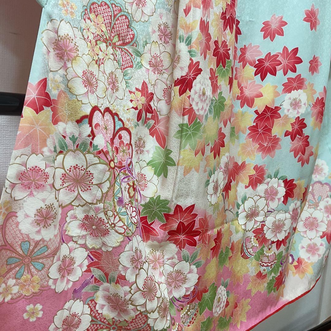 コロ助　No.53 七五三　7才　　正絹着物セット