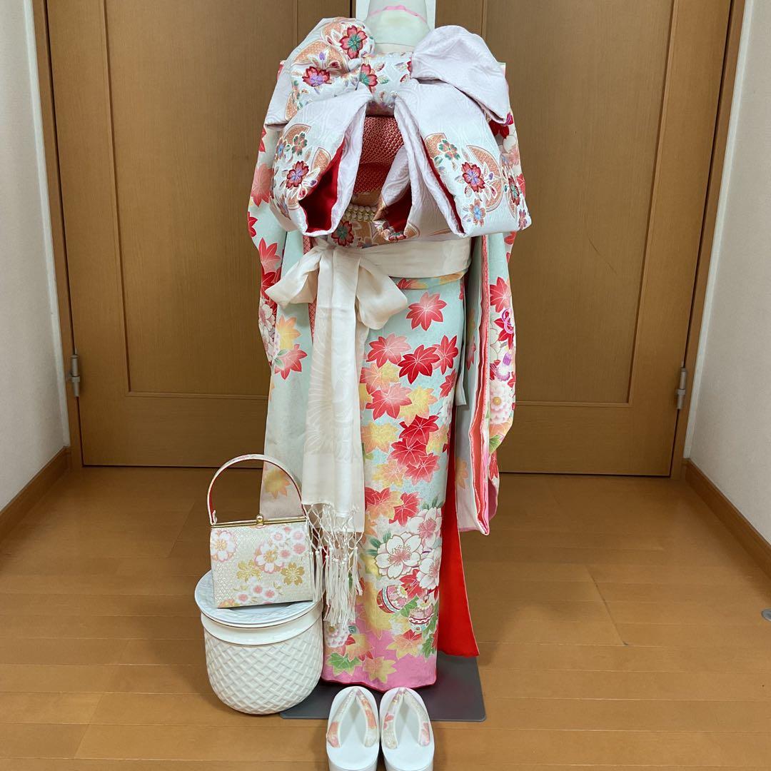 コロ助　No.53 七五三　7才　　正絹着物セット