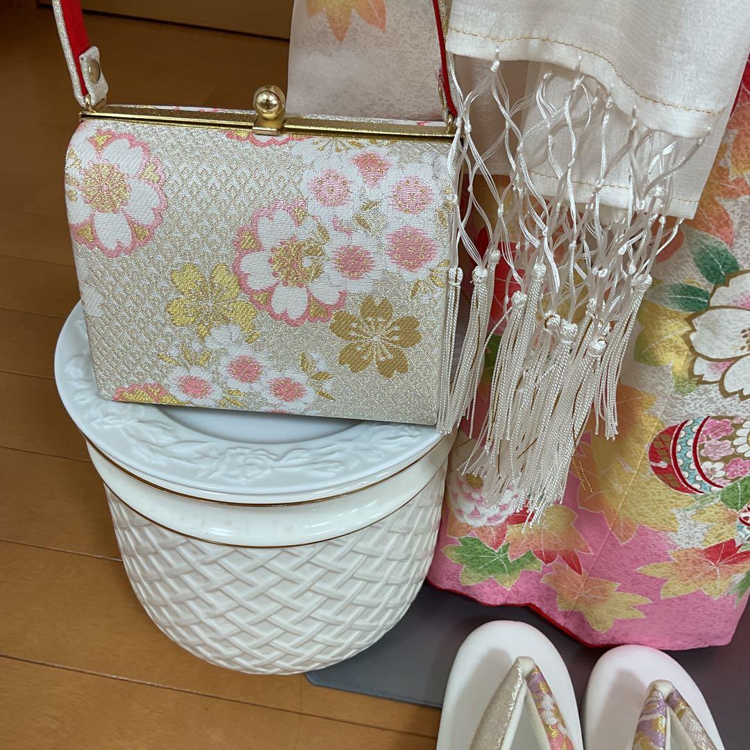 コロ助　No.53 七五三　7才　　正絹着物セット