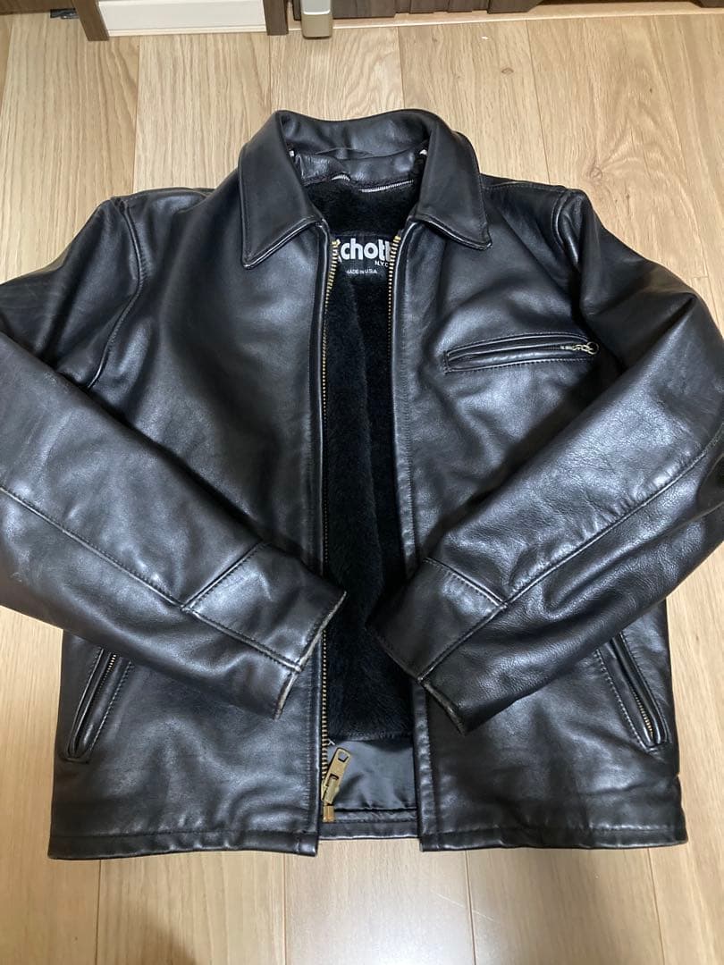 Schott シングルライダース レザージャケット USA製 Mサイズ