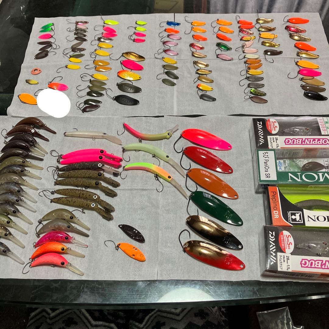 値下可　エリアトラウト　ルアー　セット　スプーン　プラグ　フック　スナップ