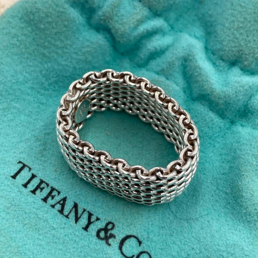 ！新品同然！　ティファニー　シルバー　メッシュ　SV925 15号　65A