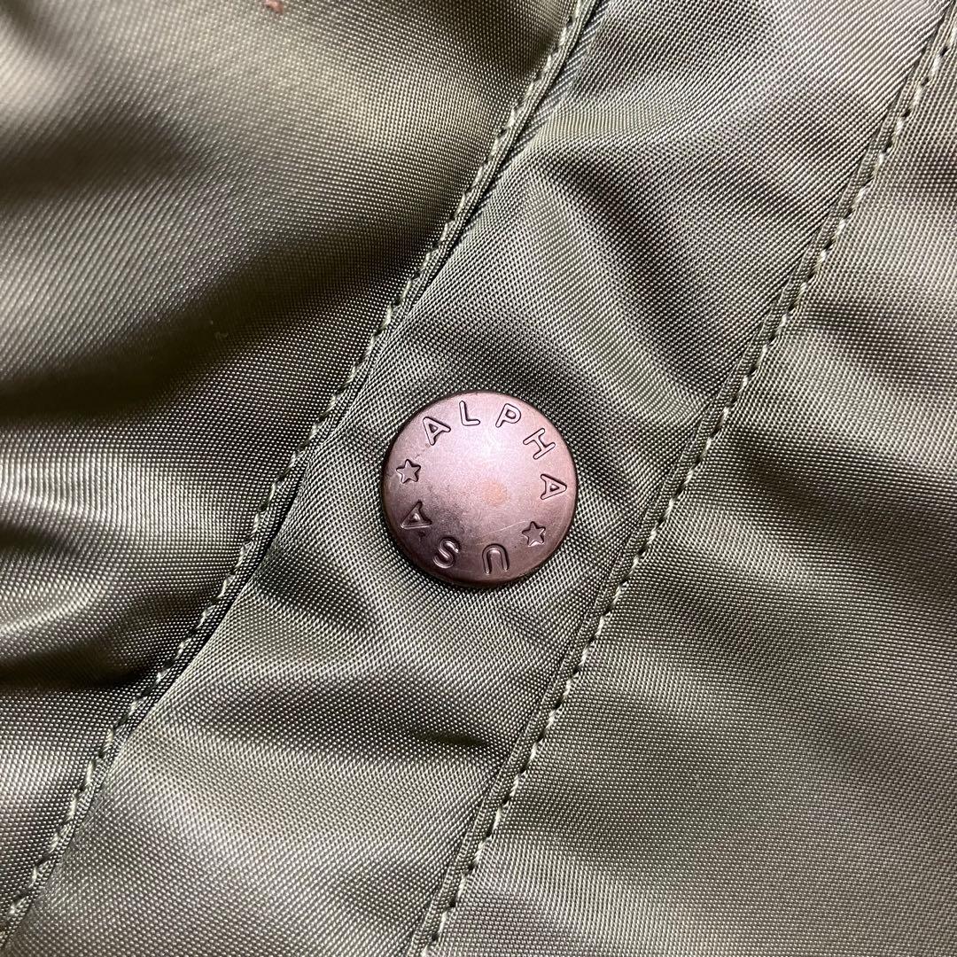 未使用級✨アルファインダストリーズ XL フード・ワッペン 2way MA-1