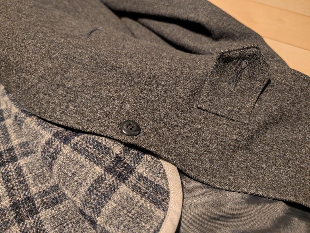 ロロピアーナ×バーニーズNY ステンカラーコート チャコールグレー