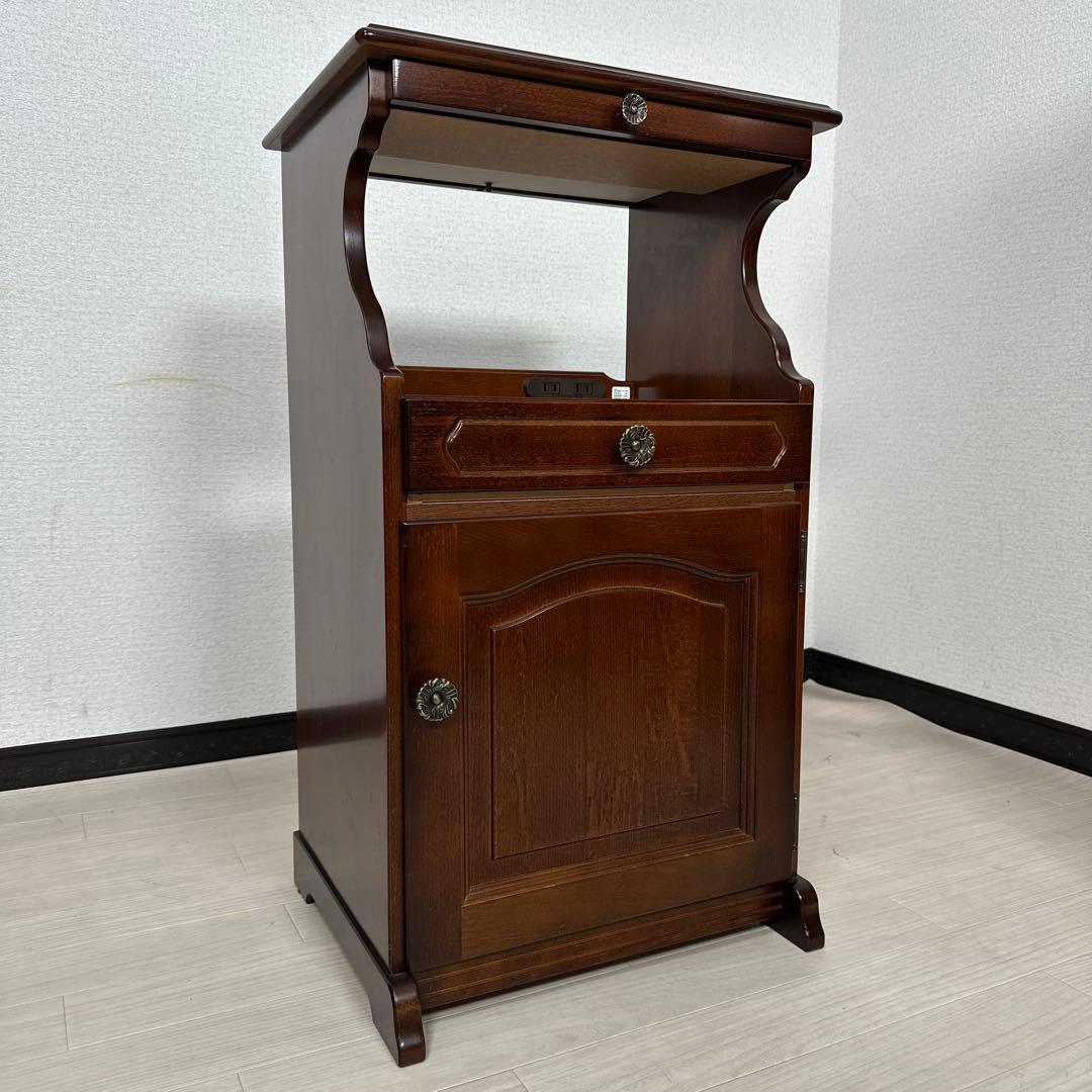 カリモク コロニアル 電話台 TEL台 FAX台 サイドテーブル i4※