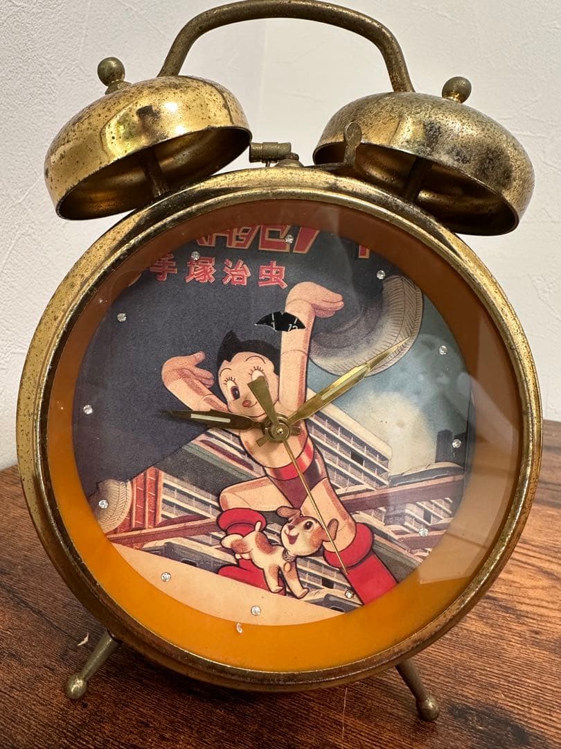 希少　レトロ　鉄腕アトム　目覚まし時計（手巻き）