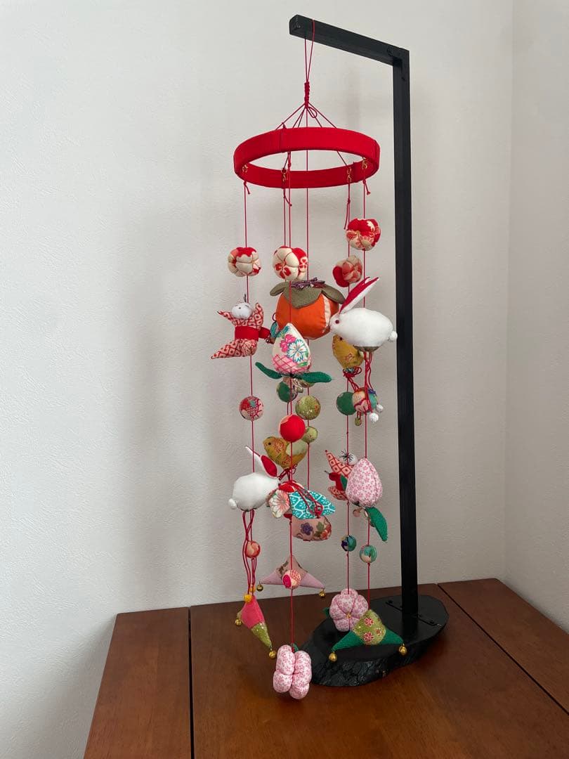 手作り品　吊るしびな　台付　金魚おまけあり