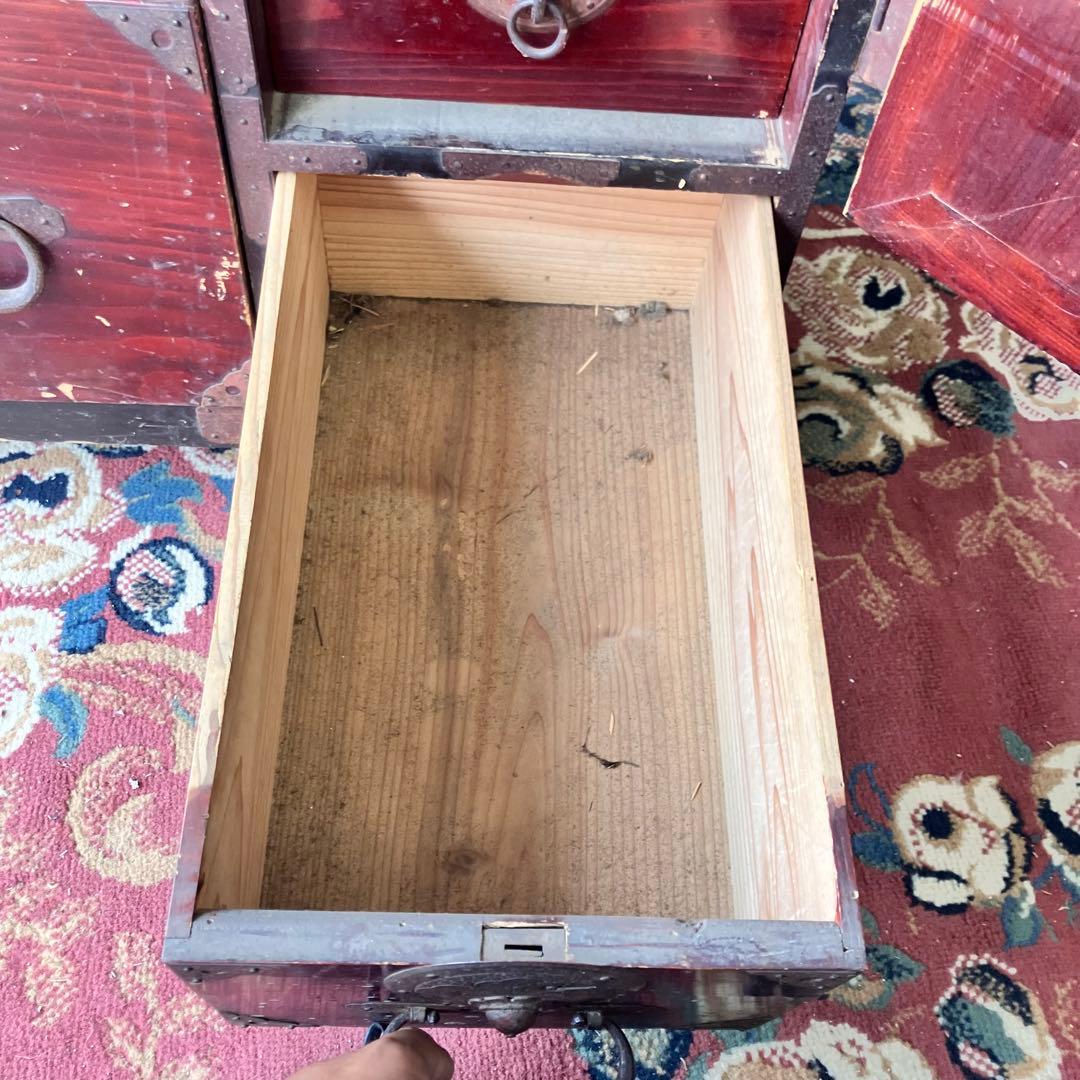 昭和レトロ 古家具 仙台箪笥 4段9杯 引き出し箪笥 和箪笥 アンティーク