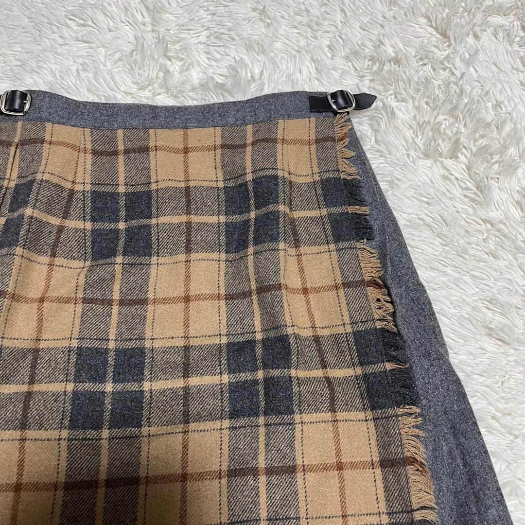 【大きいサイズ】オニールオブダブリン ロングラップスカート ピン付き XL