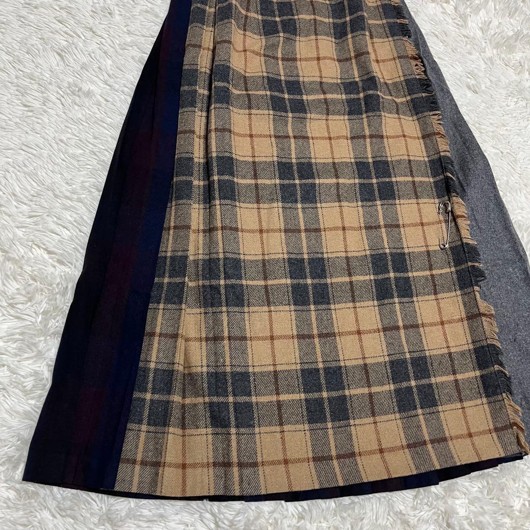 【大きいサイズ】オニールオブダブリン ロングラップスカート ピン付き XL