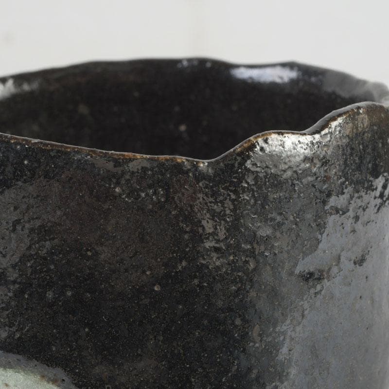 meru 楽吉左衛門五代宗入作　黒楽茶碗　十一代　慶入極め箱　M　9828