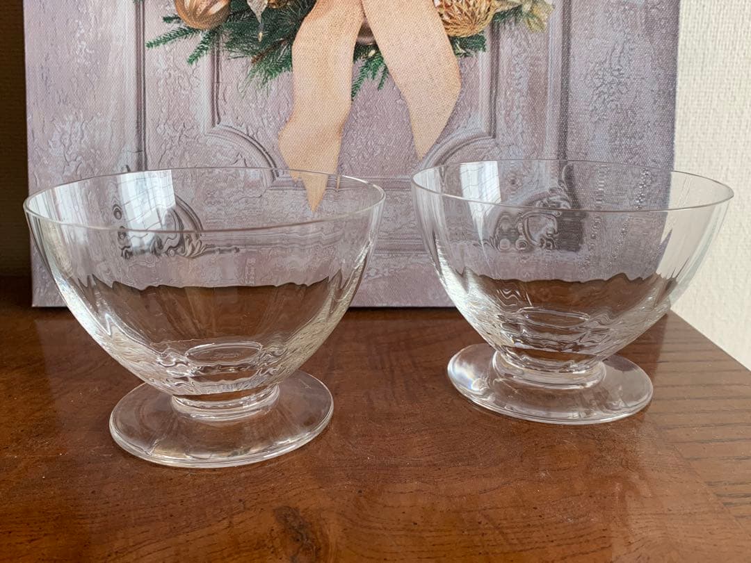 週末のみ特価で♪ 美品/バカラの上品なデザートボウル2つセット