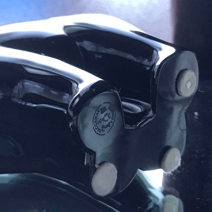 希少美しい艶バカラBACCARATブラッククリスタル熊ジョルジュ シュヴァリエ作