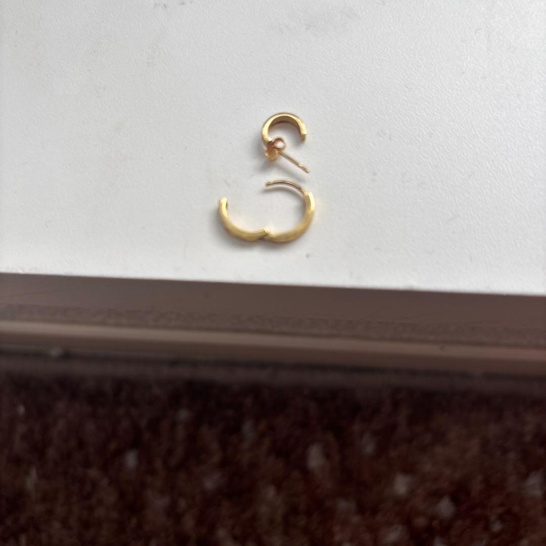 ゴールド フープピアス 片耳用