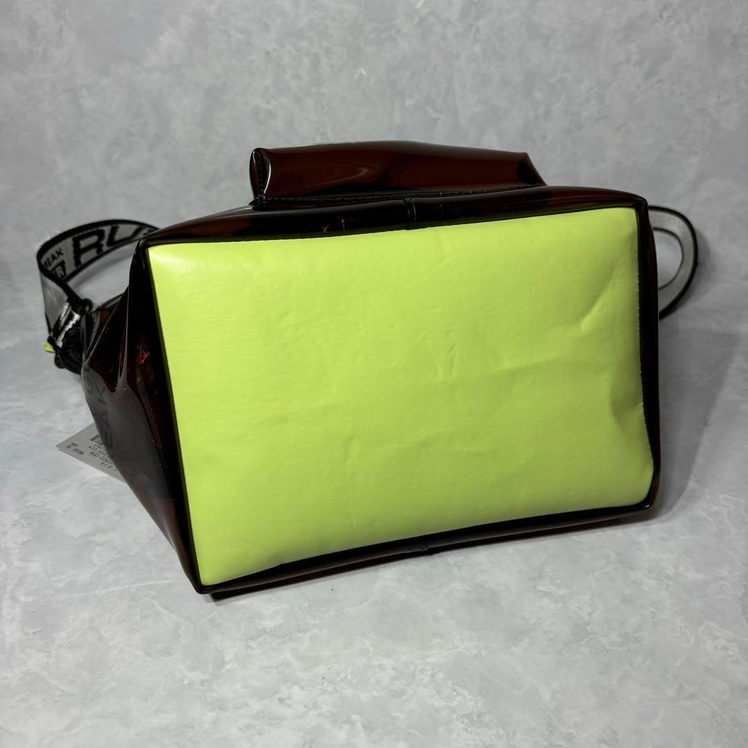 新品 ラッセルノ ゴルフ CLEAR CART BAG ラウンドバッグ ブラウン